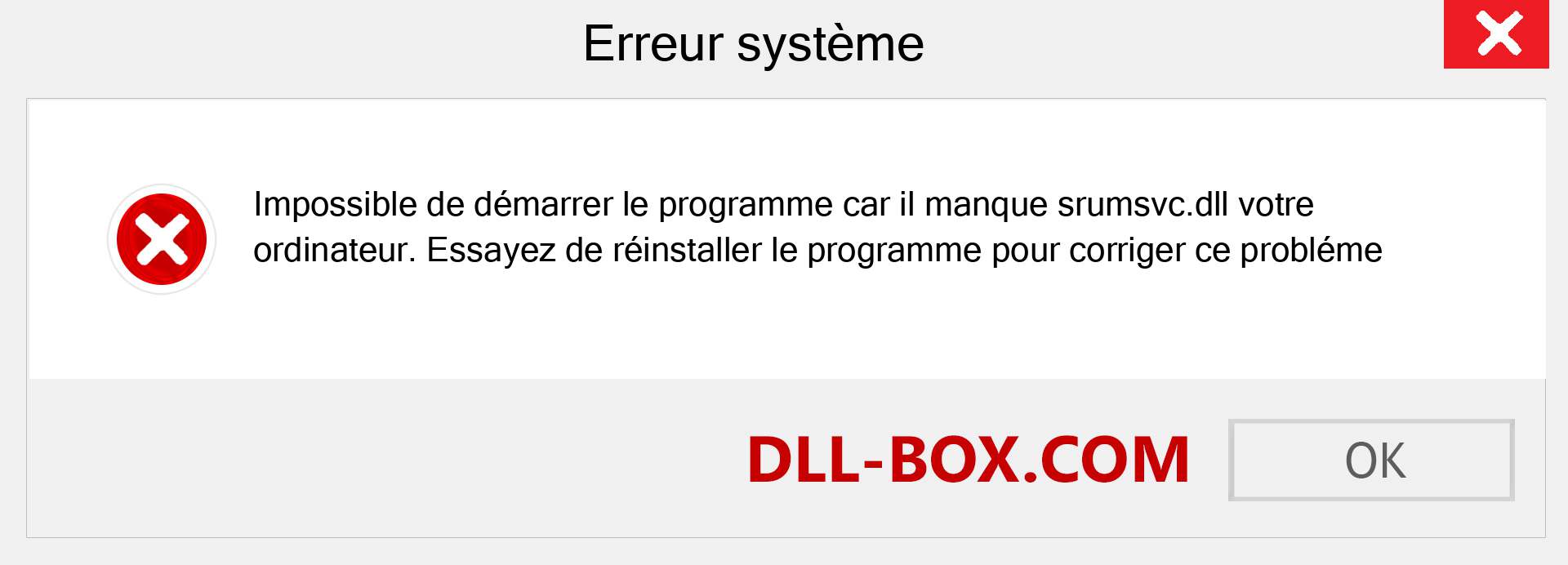 Le fichier srumsvc.dll est manquant ?. Télécharger pour Windows 7, 8, 10 - Correction de l'erreur manquante srumsvc dll sur Windows, photos, images