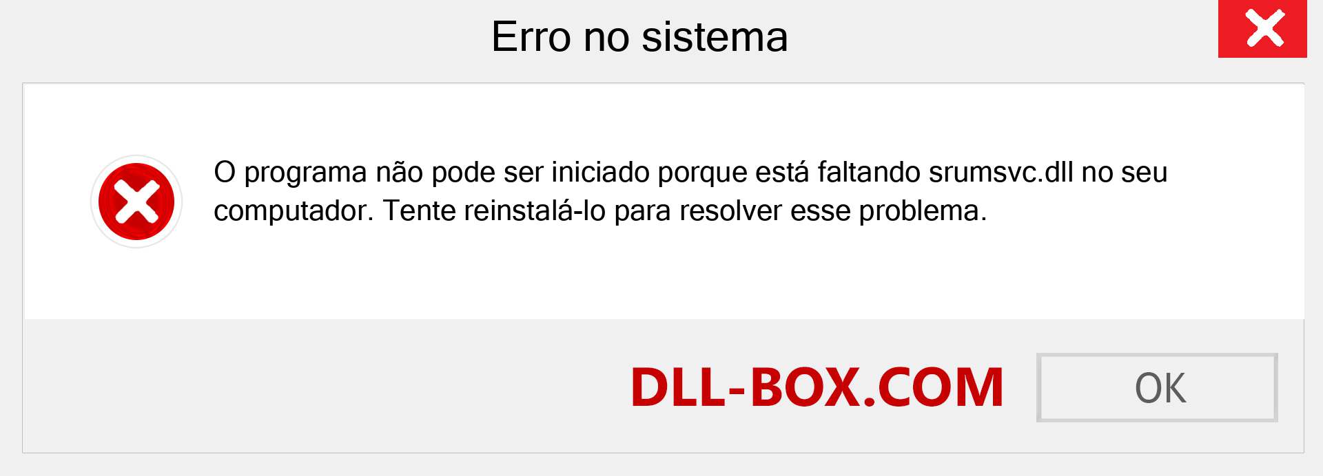 Arquivo srumsvc.dll ausente ?. Download para Windows 7, 8, 10 - Correção de erro ausente srumsvc dll no Windows, fotos, imagens